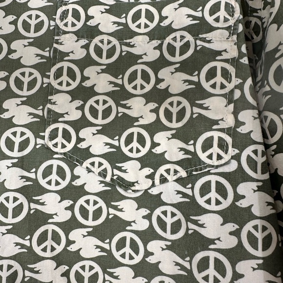 Lucky Brand Easy Care Peace Button Down - Picture 3 of 4